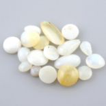 Selection of opal cabochons, weighing 39grams