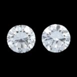 Pair of brilliant cut diamonds weighing 0.55ct