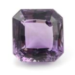 A square shape amethyst, weighing 22.96ct