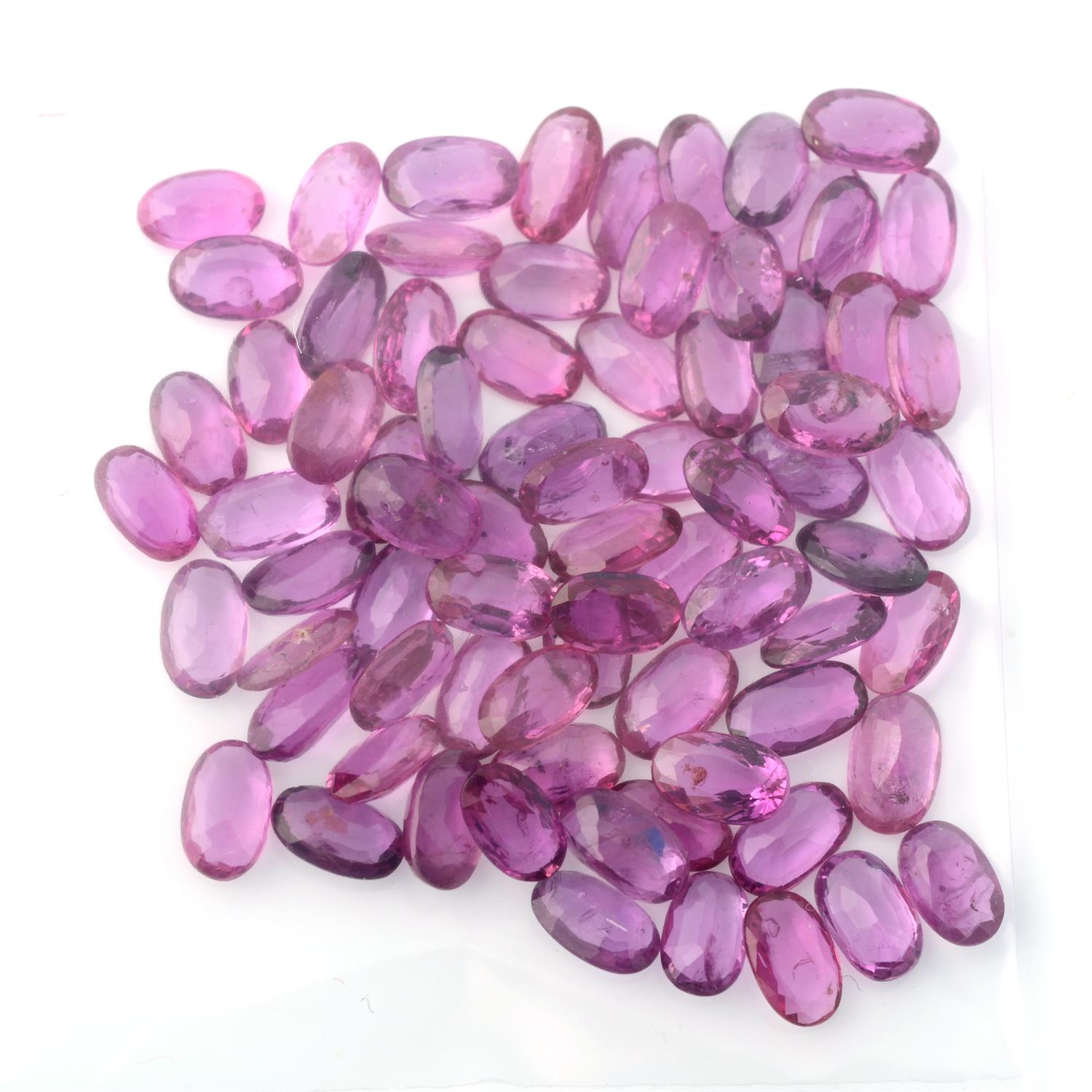 Selection of oval shape rubies, weighing 20ct - Image 2 of 2