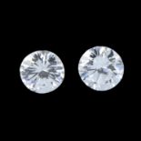 Pair of brilliant cut diamonds weighing 0.45ct