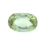 An oval shape tourmaline, weighing 6.07ct