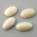 Four oval shape opal cabochon, weighing 43.09ct
