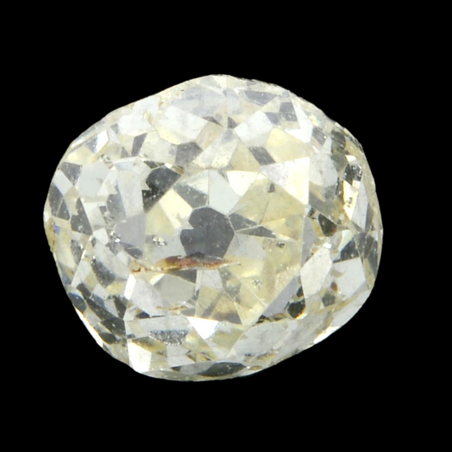 An old cut diamond, weighing 0.56ct