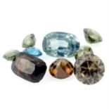 Selection of vari colour zircons, weighing 72.98ct