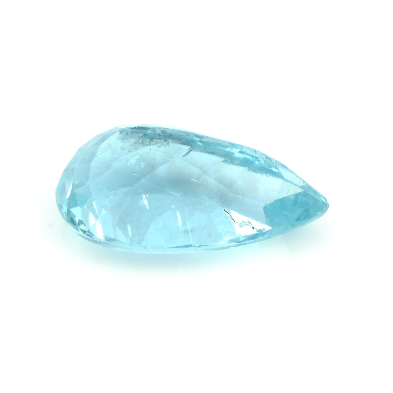 A pear shape apatite, weighing 4.18ct - Image 2 of 2