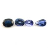 Eleven vari-shape blue sapphires, weighing 7.85ct