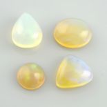 Four vari-shape opals, weighing 6.15ct