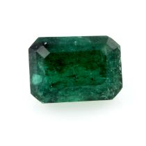 A rectangular shape emerald, weighing 1.40ct