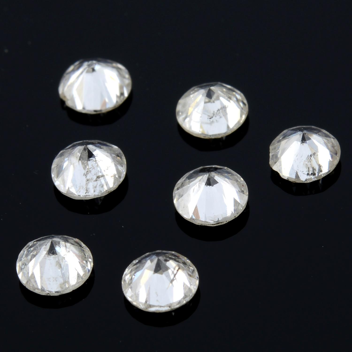 Seven brilliant cut diamonds, weighing 1.16ct - Image 2 of 2
