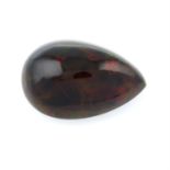 A pear shape opal cabochon, weighing 20.01ct