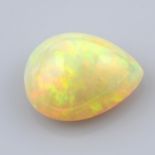 A pear shape white opal, weighing 9.67ct