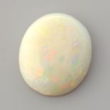 An oval shape opal cabochon, weighing 10.46ct