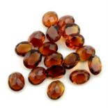 Selection of circular shape citrines, weighing 165.20ct