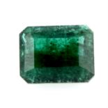 A rectangular shape emerald, weighing 2.35ct