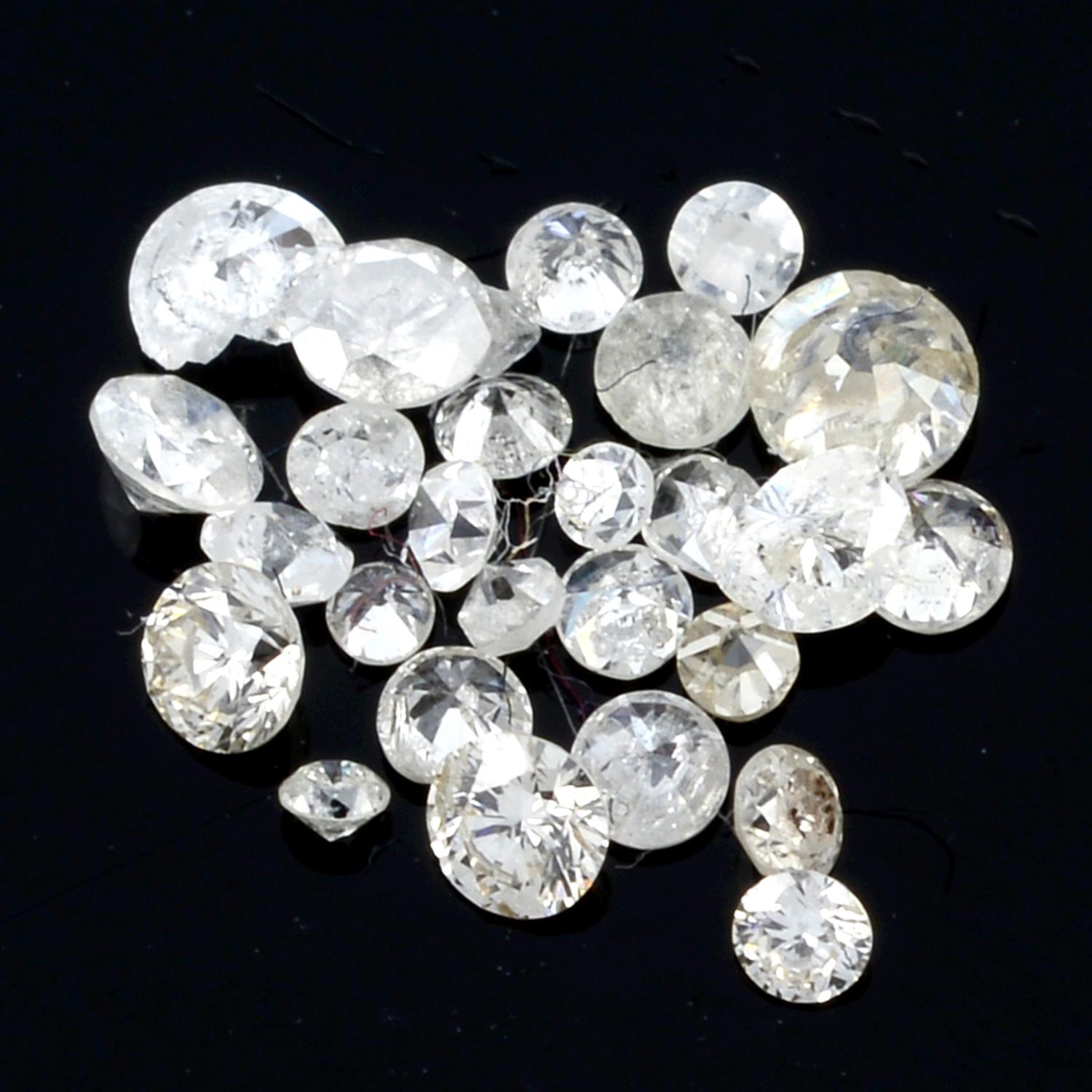 Selection of vari-shape diamonds, weighing 34.30ct