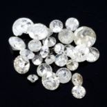 Selection of vari-shape diamonds, weighing 34.30ct