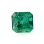 A rectangular shape emerald, weighing 0.54ct