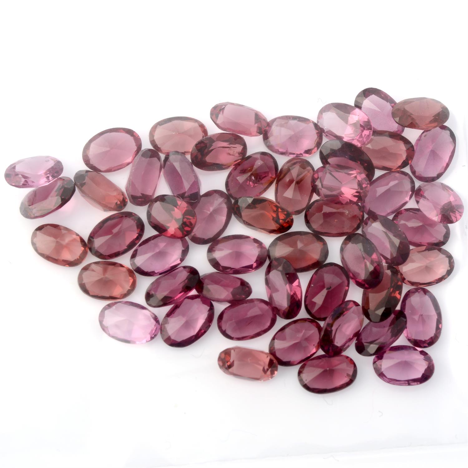 Selection of oval shape garnets, weighing 25.76ct - Image 2 of 2