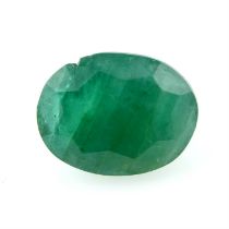 An oval shape emerald, weighing 1.47ct
