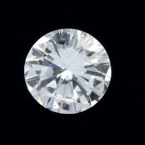A brilliant cut diamond, weighing 0.38ct