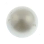 A cultured pearl, weighing 12.25cts