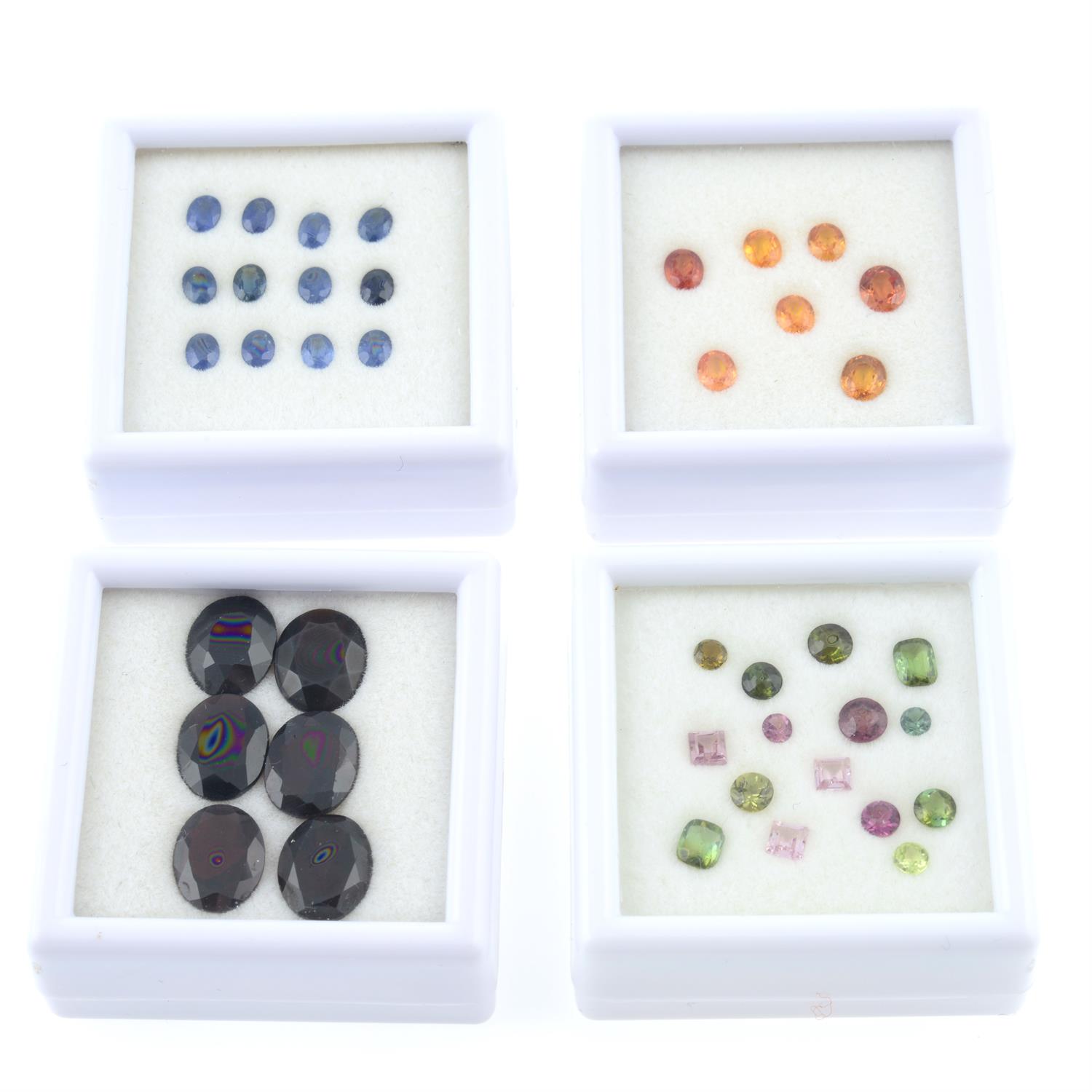 Selection of gemstones, 40 boxes