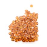 Selection of circular shape citrines, weighing 98.28ct