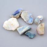 Selection of rough opals, weighing 56.5ct