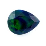 A pear shape opal, weighing 3.28ct