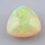 A triangular shape white opal, weighing 10.56ct.