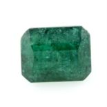 A rectangular shape emerald, weighing 1.34ct