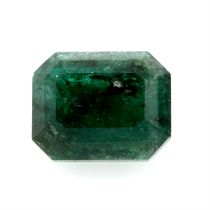 A rectangular shape emerald, weighing 3.32ct