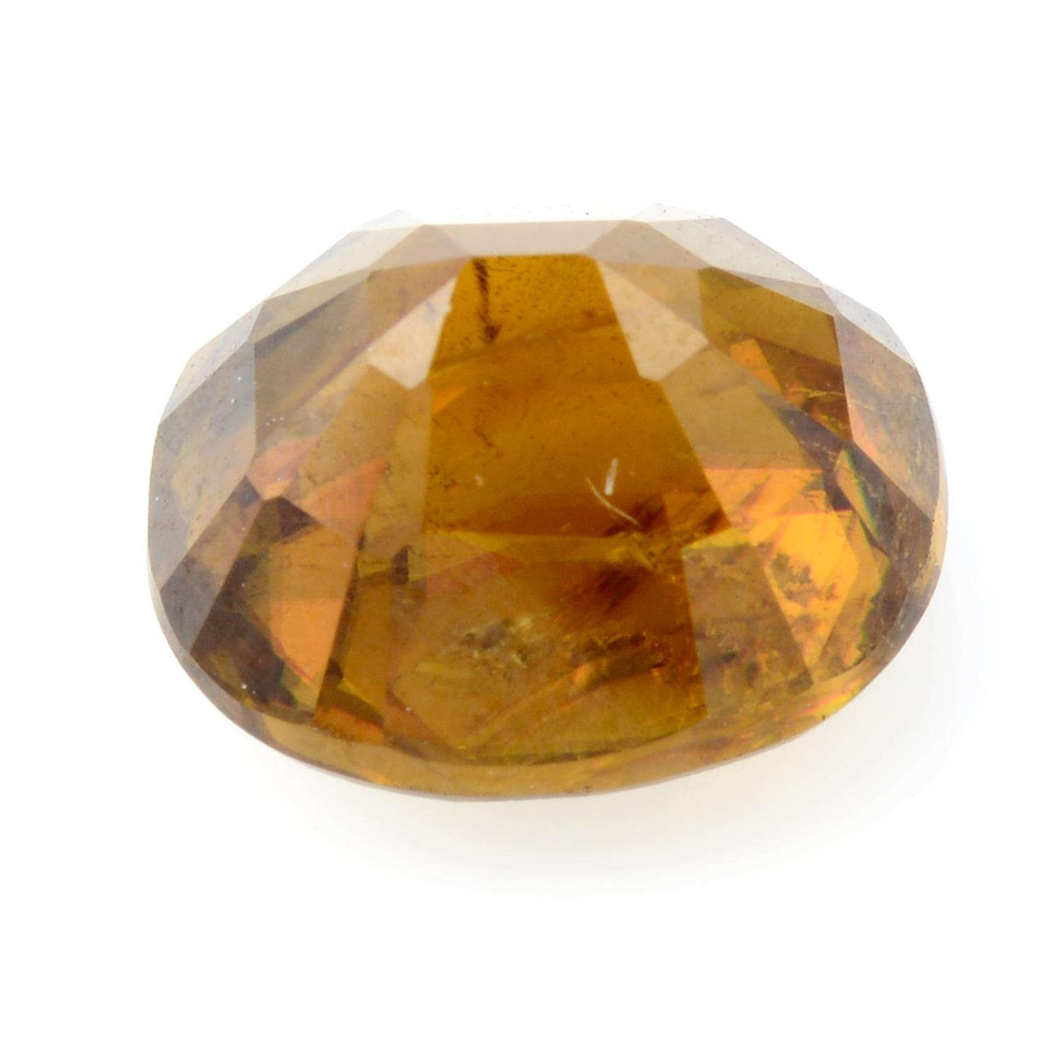 A cushion cut sphene, weighing 2ct - Image 2 of 2