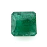 A fancy shape emerald, weighing 2.15ct