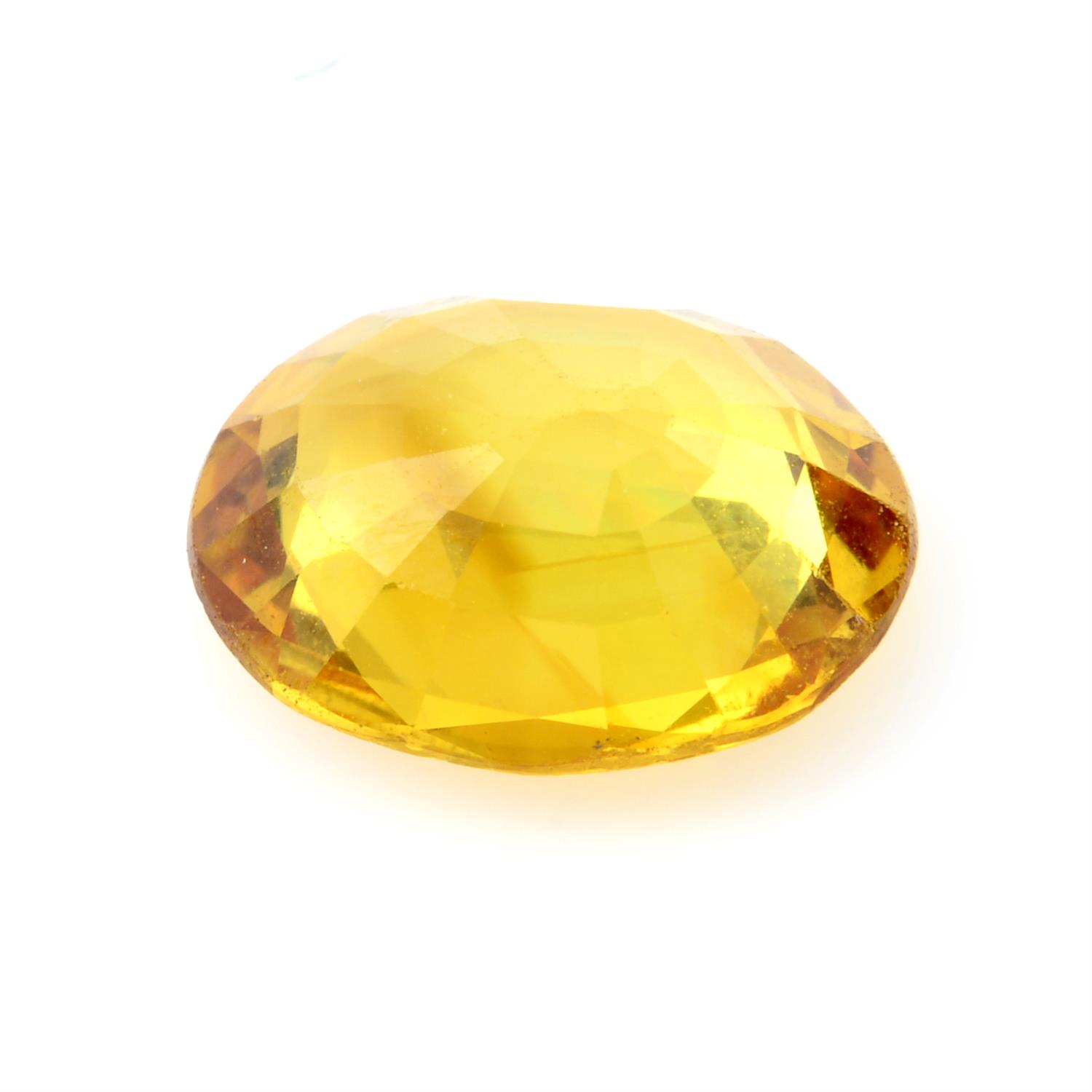 An oval shape sapphire, weighing 3.30ct - Image 2 of 2