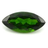A marquise shape diopside, weighing 4.33ct