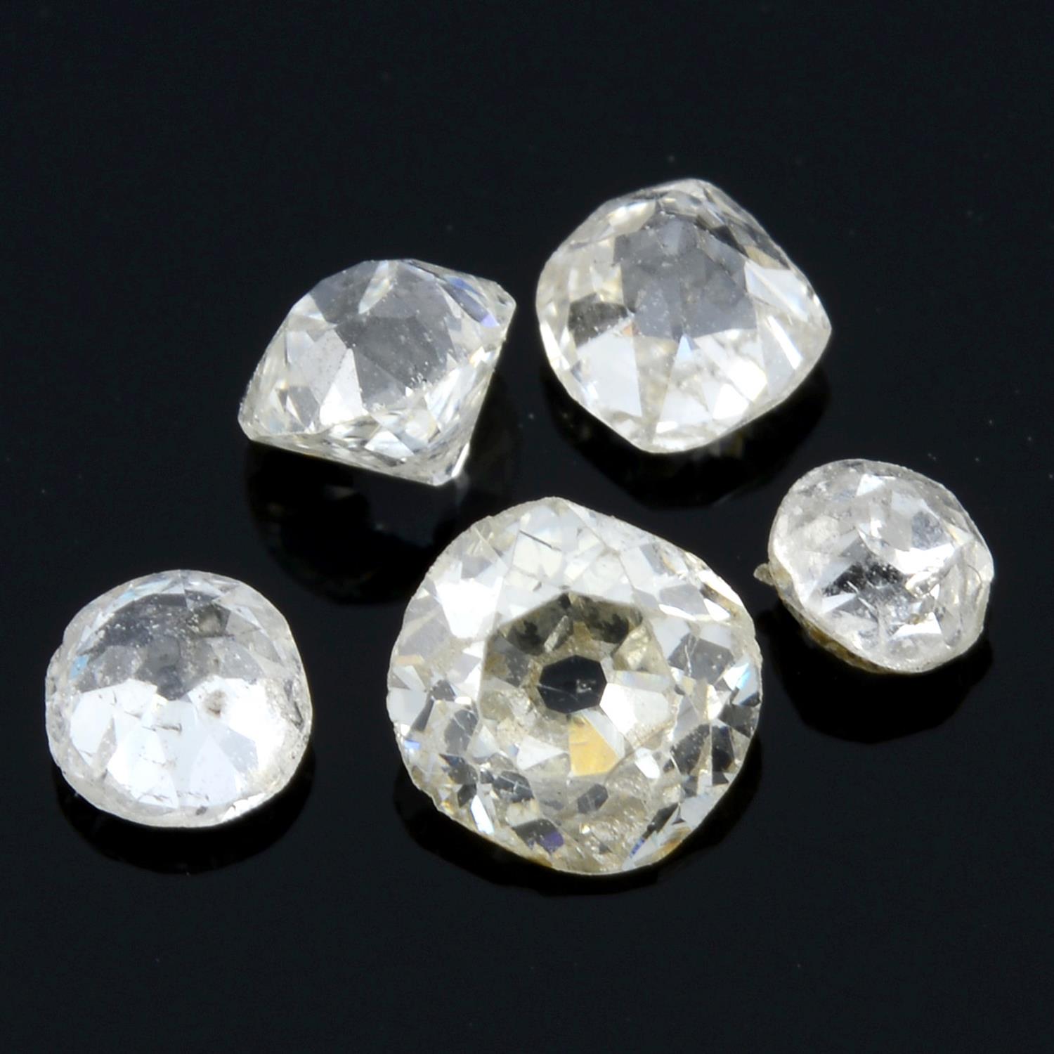 Selection of old cut diamonds, weighing 2.13ct
