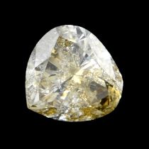 A pear shape diamond, weighing 0.50ct