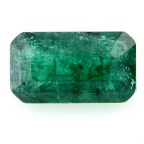 A rectangular shape emerald, weighing 1.46ct