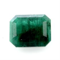 A rectangular shape emerald, weighing 5.81ct