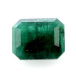 A rectangular shape emerald, weighing 5.81ct