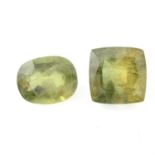 Two vari-shape sphenes, weighing 8.82ct