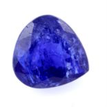 A pear shape tanzanite, weighing 26.80ct