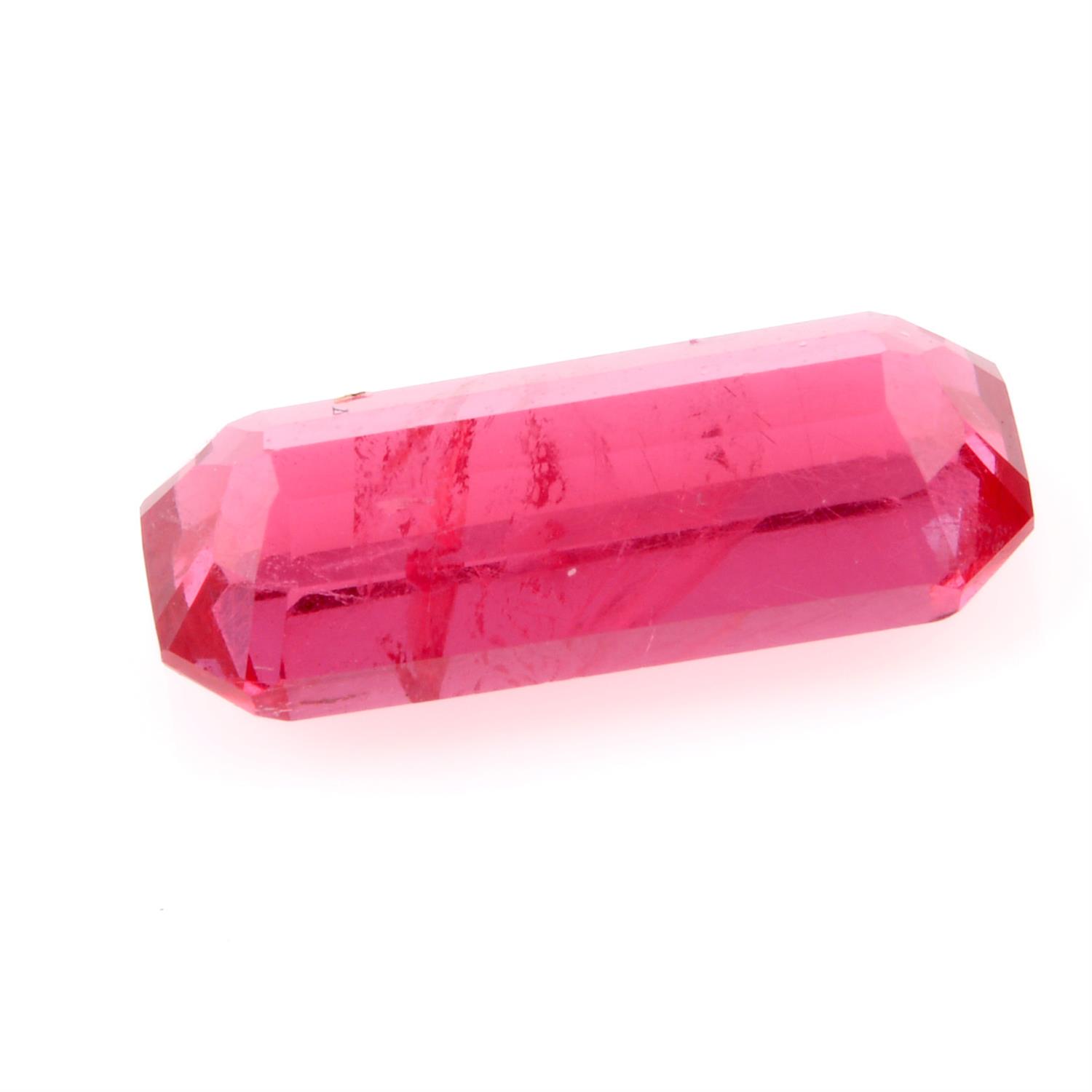 A rectangular shape rhodonite, weighing 2.02ct - Image 2 of 2