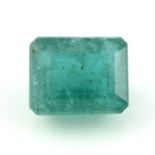 A rectangular shape emerald, weighing 11.03ct