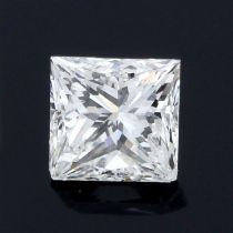 A square shape diamond, weighing 0.26ct.