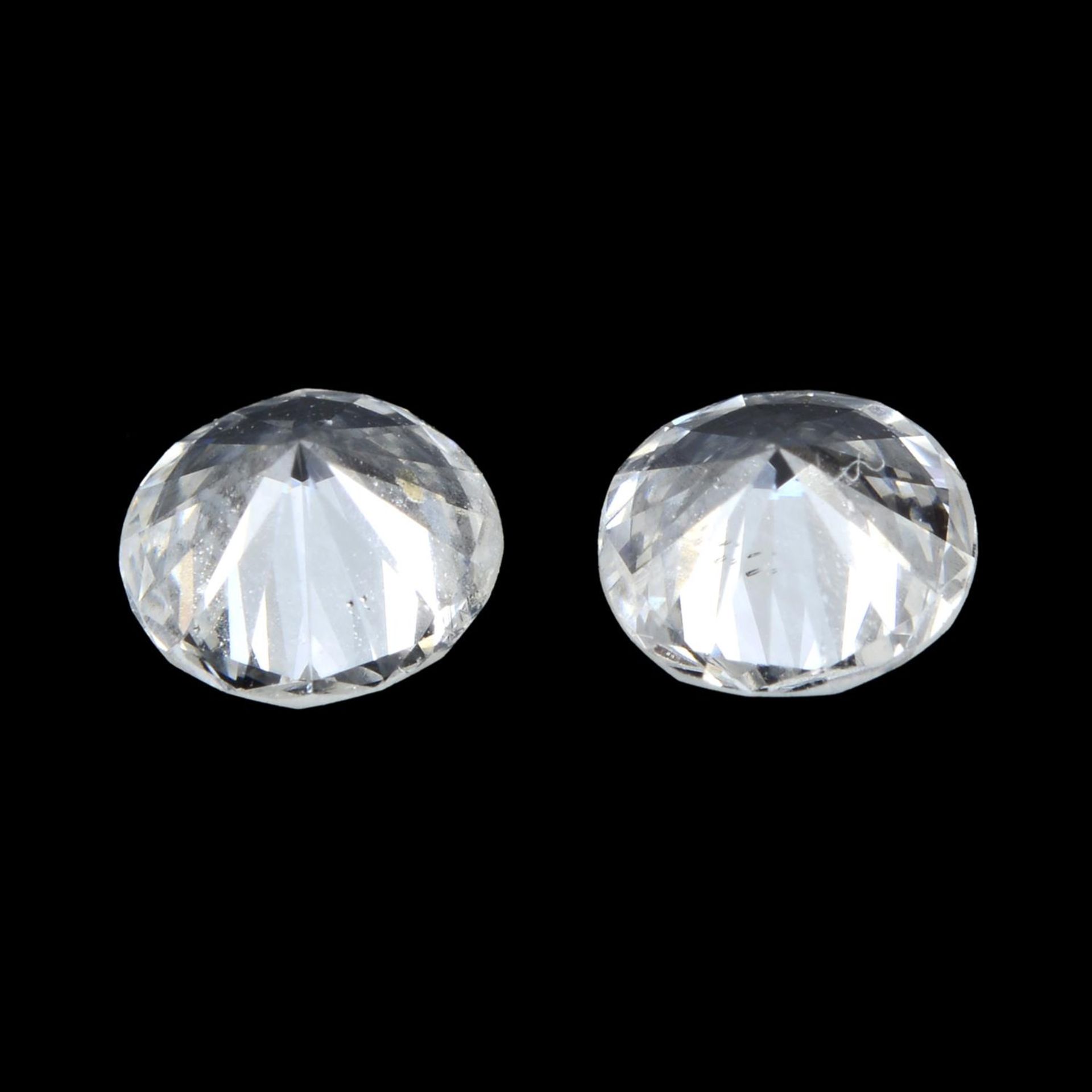 Pair of brilliant cut diamonds weighing 0.51ct - Image 2 of 2