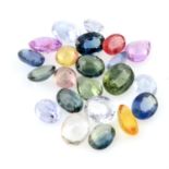 Selection of vari-shape sapphires, weighing 27.82ct