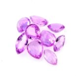 Selection of pink sapphires, weighing 17.44ct